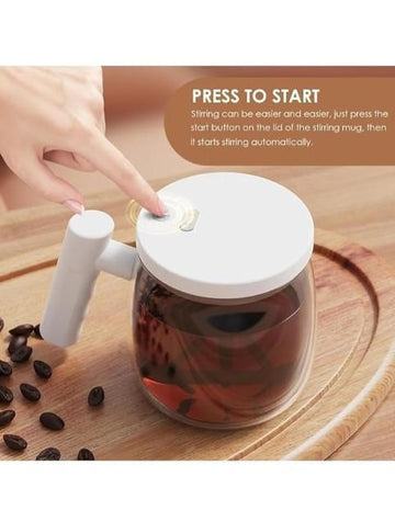 Self Stirring Electric Mixing Cup – Automatic Coffee Mug (400ml)